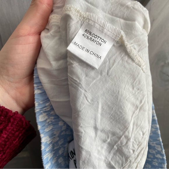 Princess Polly Meltem Baby Blue Floral Tiered Skirt dainty girly spring summer 6 - Picture 10 of 10